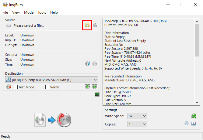ファイルを開く